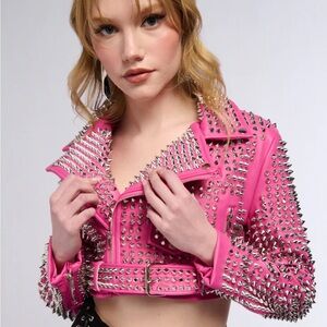 Akira THE GAZETTE 3000 STUD PARTY ROCK MOTO JACKET